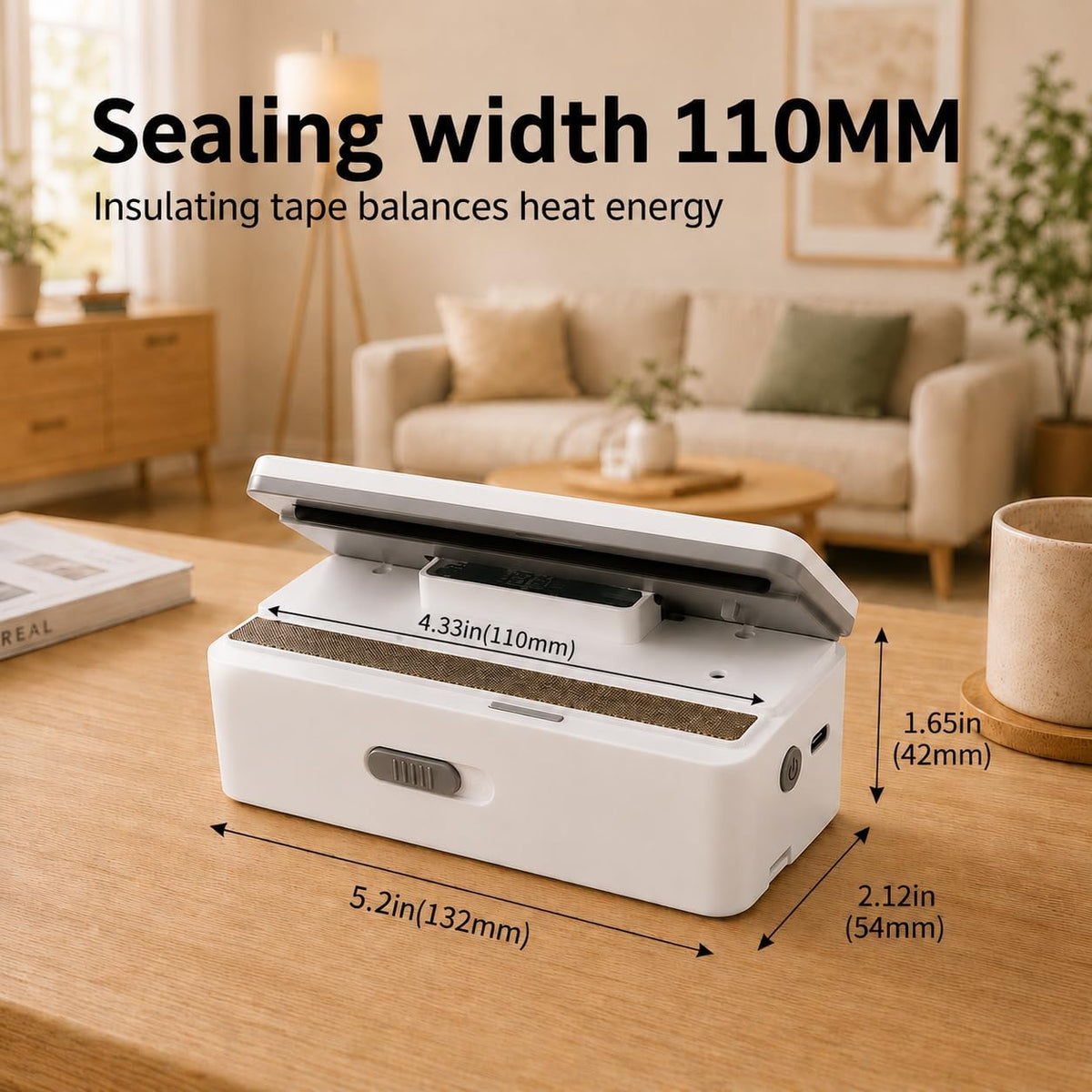 Upgrade Your Kitchen with the Mini Bag Sealer: 8 Adjustable Levels, Rechargeable & Portable for Perfectly Sealed Snacks and Food Bags!
