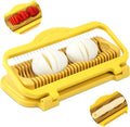 Larger Banana Slicer Egg Slicer for Hard Boiled Eggs, Stainless Steel & Aluminium Wires Strawberry Slicer Multipurpose Heavy Duty Dishwasher Safe Banana Cutter Slicer